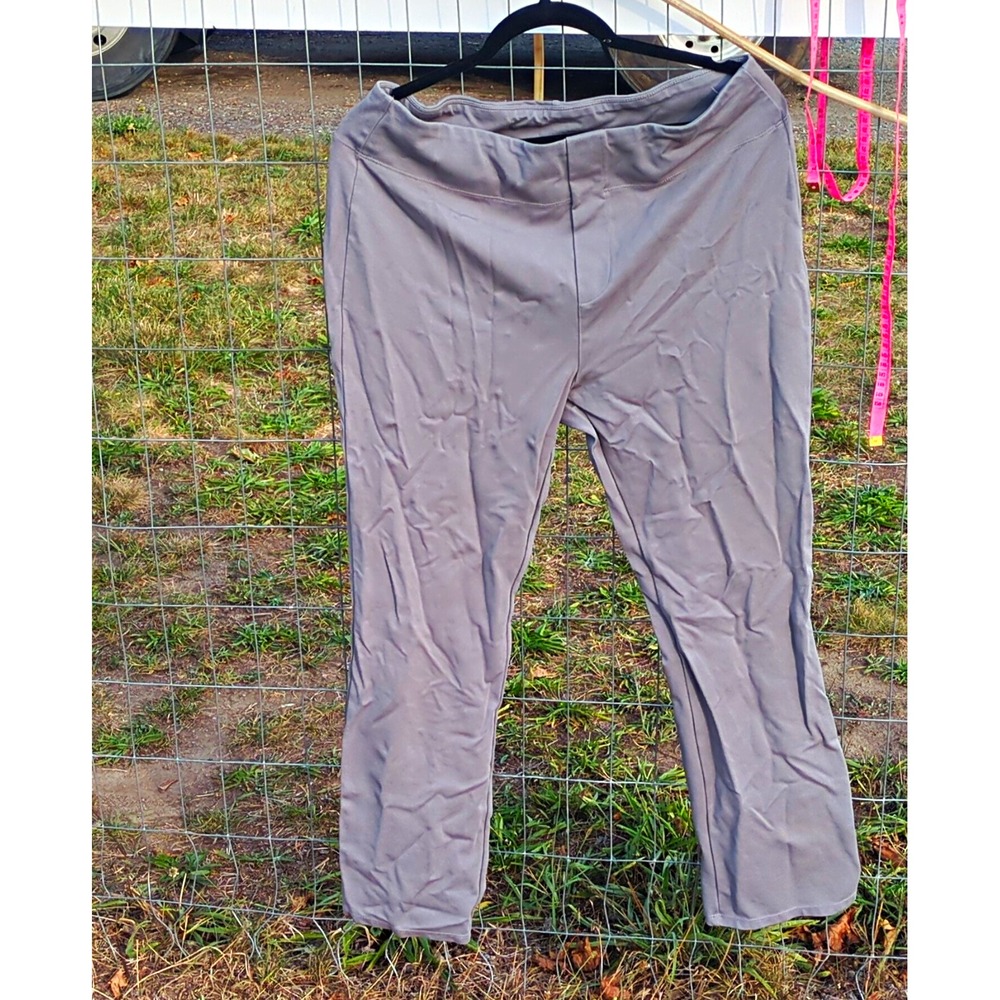 Halara Womens XL Regular Gray Ankle Leggings Pull On Stretch Elastic Waist